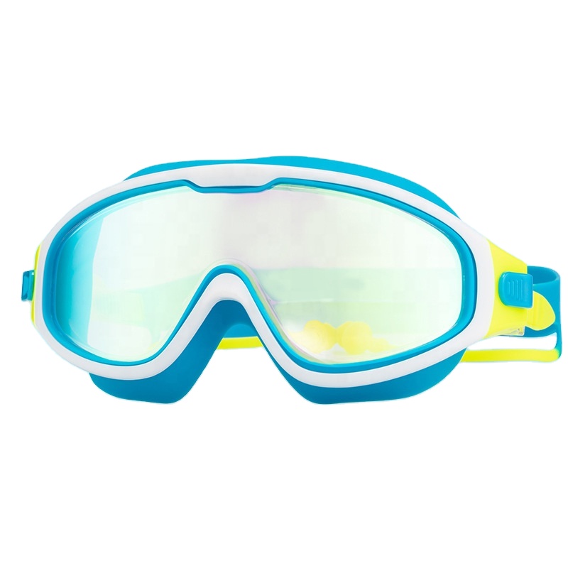 Popular Transparent Lenses and Silicone Frame Cheap Swim Goggles for Kids