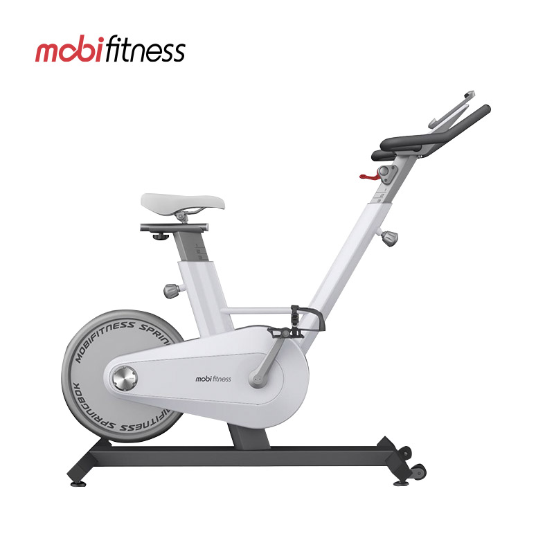 Mobifitness adjustable indoor commercial exercise spinning bike stationary