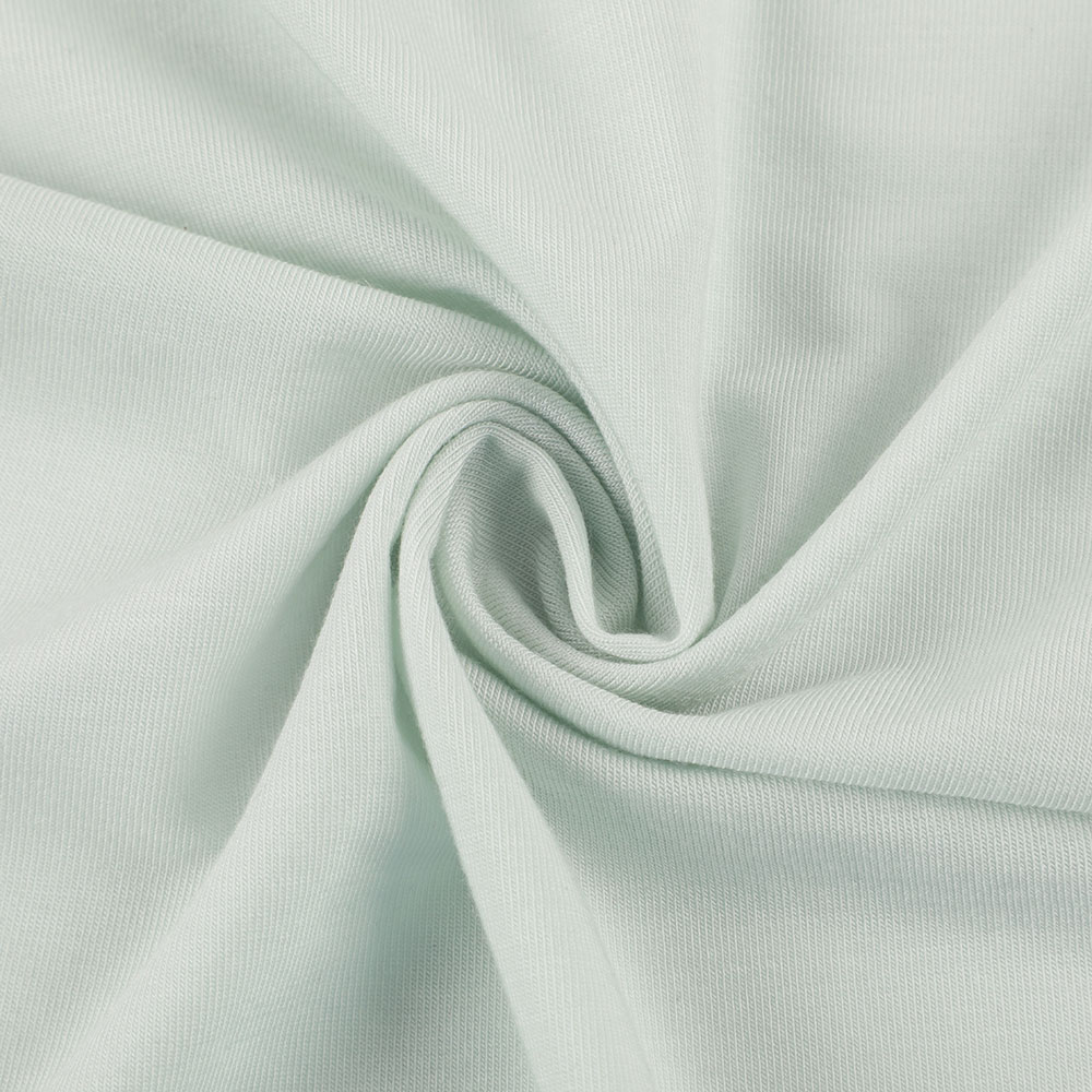 Eco friendly suppliers knitted interlock dyed bamboo stretch cotton wool fabric for garment