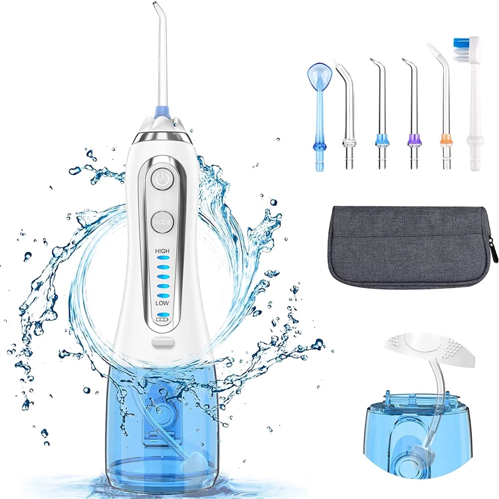 Customized Logo LED Display most powerful portable water flosser teeth cleaning water pick flosser