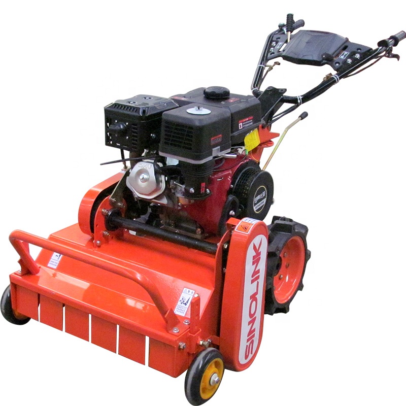 Sinolink 2 Wheel Walking Tractor With Flail Mulcher Mower Machine Mini Sickle Bar Mower For Sale