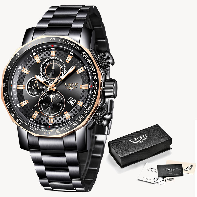Multifunctional business watch sports leisure fashion waterproof quartz watch men's Watch