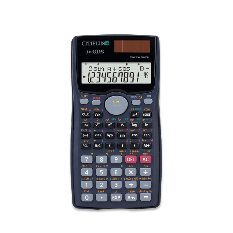 FX 991MS оптовая продажа, высококлассный калькулятор с двойной мощностью и функцией 401, подходит для учащихся средней школы