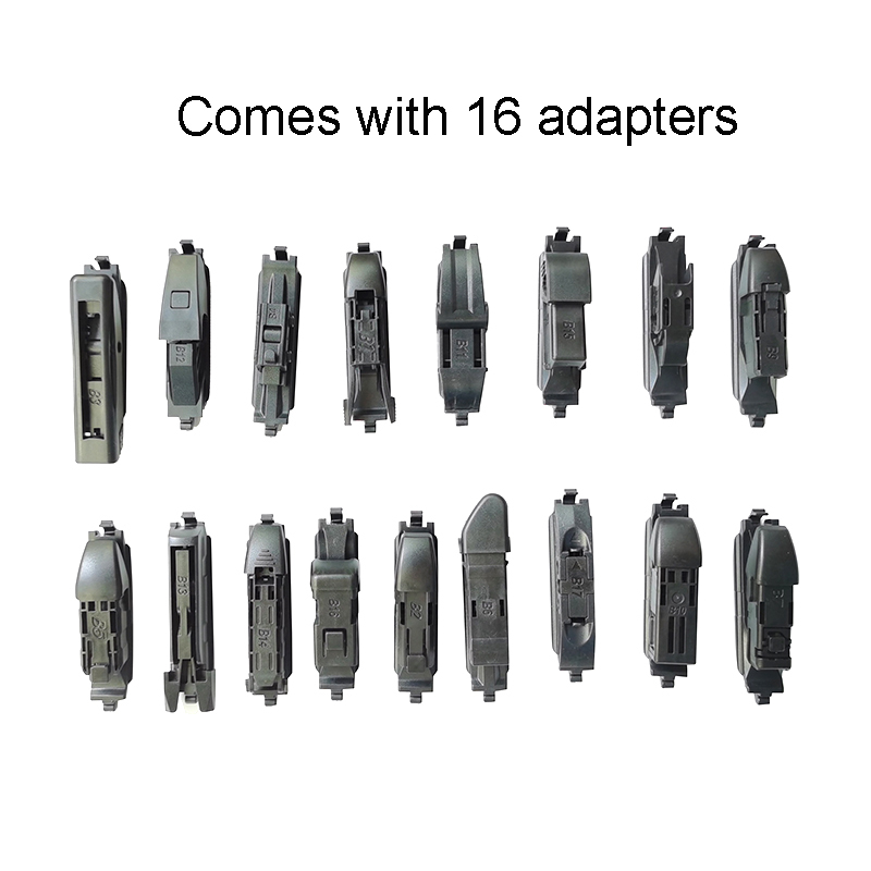 Kction Innovative Design Best Selling Windshield Wiper K-770 Red PC Board Frameless 16 Adaptors Multi Functional Car Wiper Blade