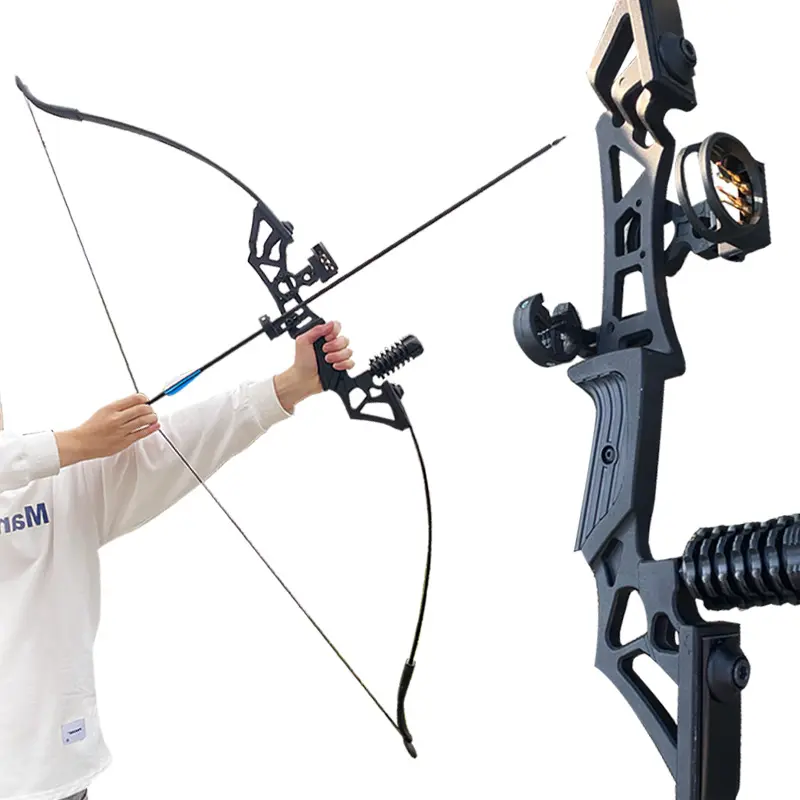 2021 Bow And Arrow Shooting Sports Compound Bow Traditional Bow Archery Equipment Outdoor Games Alloy Metal Hunting Slingshot