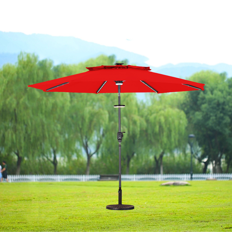 Matt Anodizing Frame Finishing Patio Table Umbrella Design Parasol