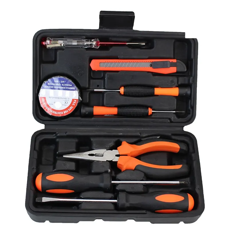 Household Tools 9Pcs Kit Repair boxes Combination Kit Sets Coolmax Carbon Steel 15psc Hardware 17pcs multipurpose tool home uesd