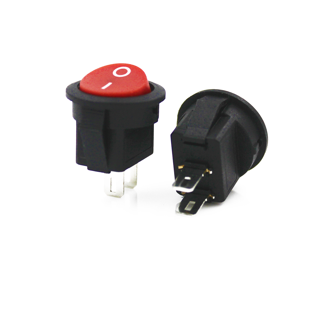 KDC2-101DX красную кнопку Электрический Кулисный Переключатель 220V 2pin вкл/выкл самоблокирующиеся кулисный переключатель