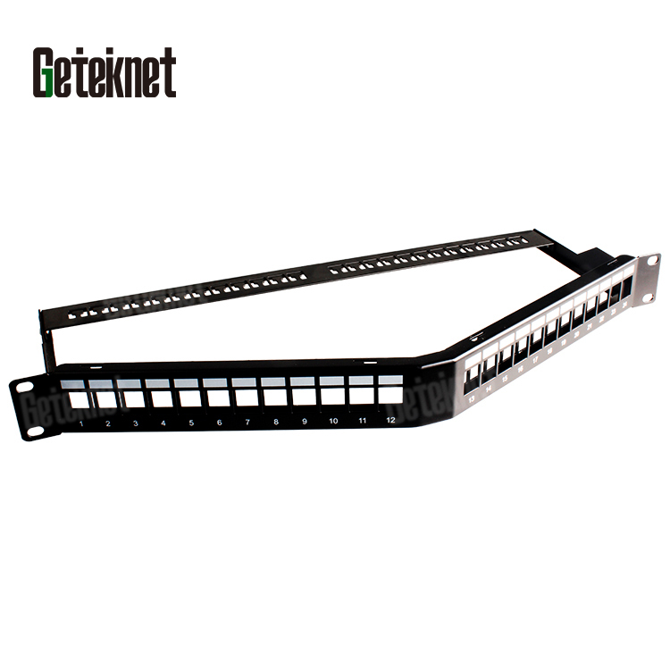 1u * 19 "24 порта патч-панель Cat6a Cat6 Cat5e незагруженная сетевая панель данных UTP keystone jack сетевая патч-панель