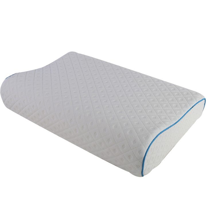 Custom made 100% cotton knitted pillowcase, shaping bubble polyester fiber cervical spine protection memory foam pillow