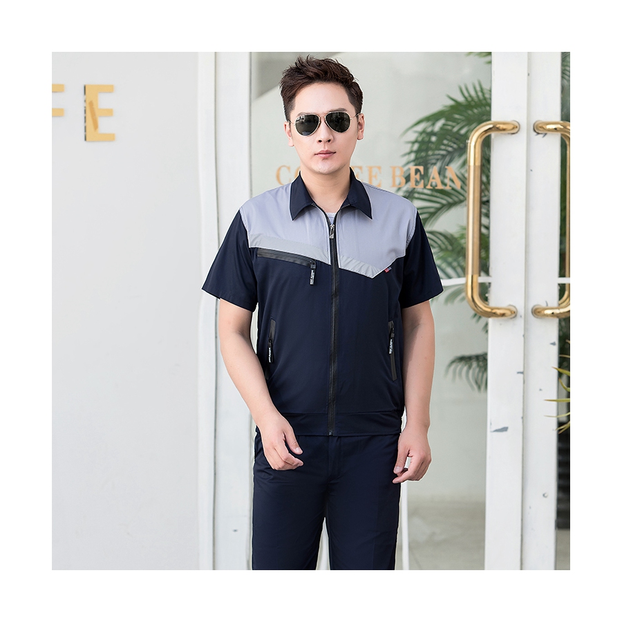 New Summer Half Sleeve Wear Polyester Clothing Offic For Man Work Casual T-shirt
