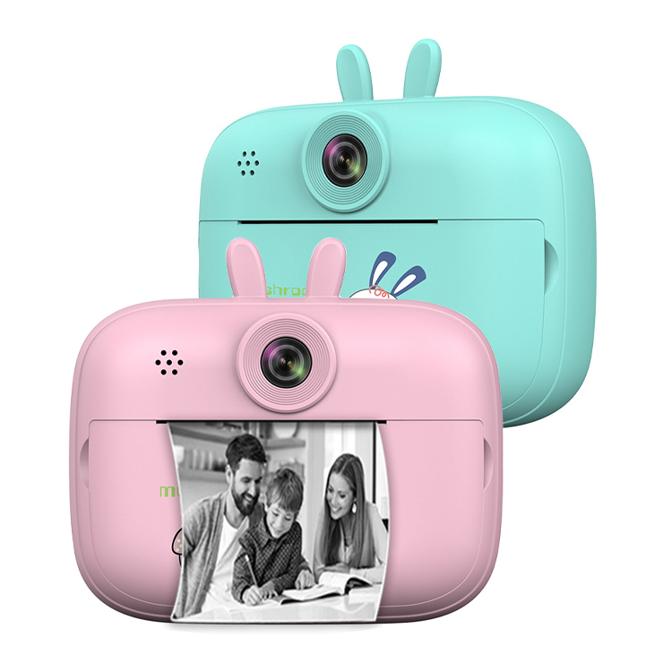 180 Rotatable Camera Print Camera Selfie 1080P Video Camera Outdoor Toys for 3-12 Years Old Girls Boys Gifts