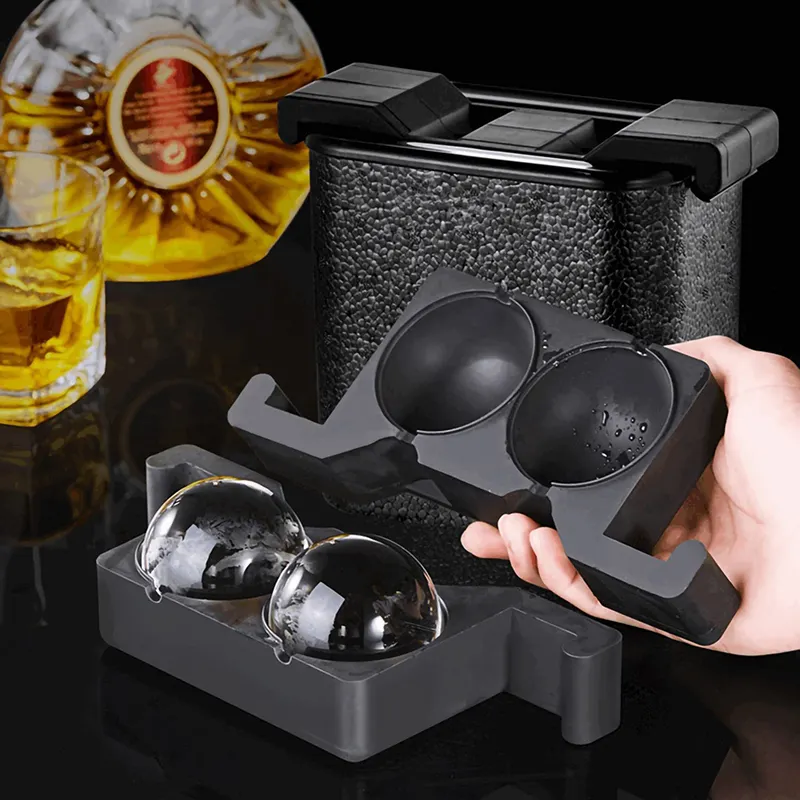 Silicone Crystal Clear Sphere Ice Ball Mold Crystal Clear Ice Ball Mold Maker with Patented