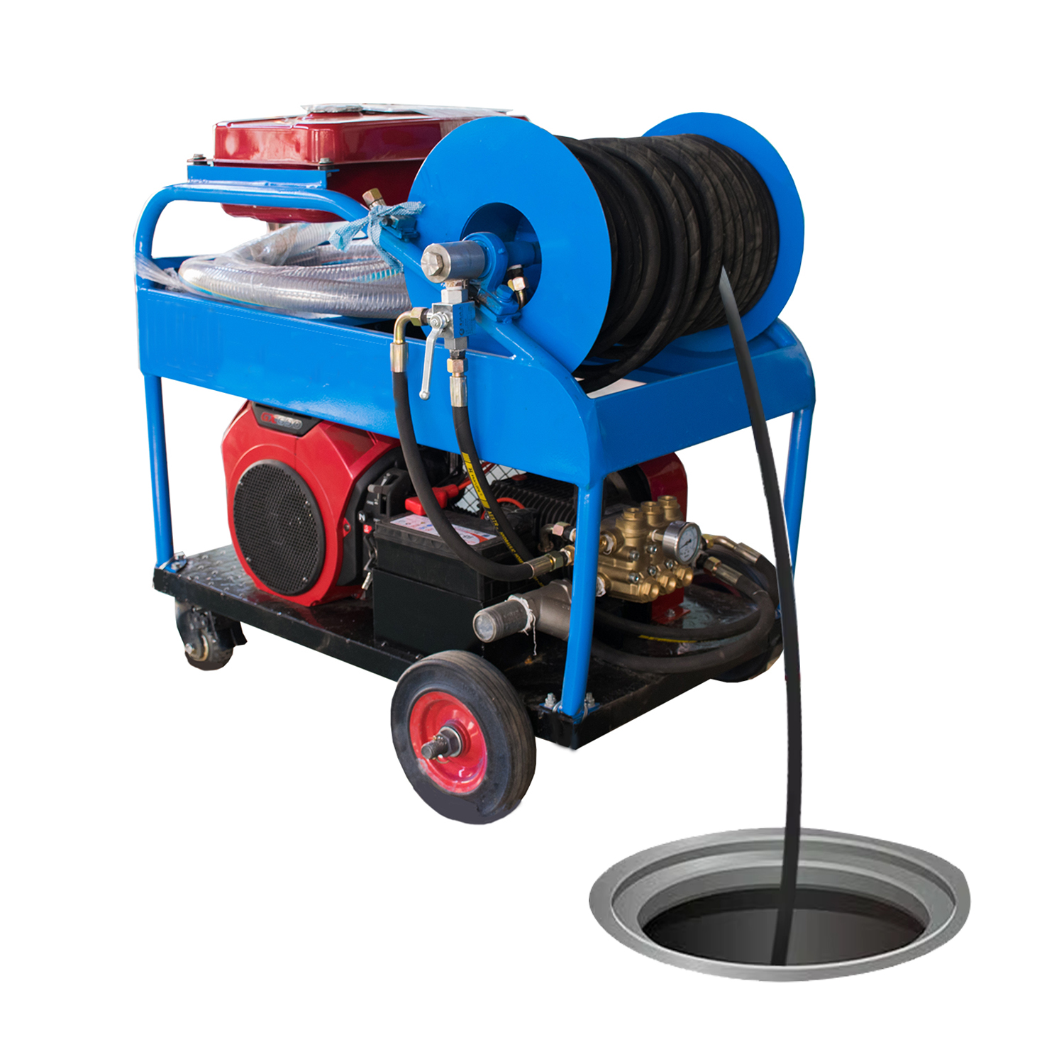 Premium High-Pressure Water Jetting Machine for Sewer Cleaning and Drain Jetting Services
