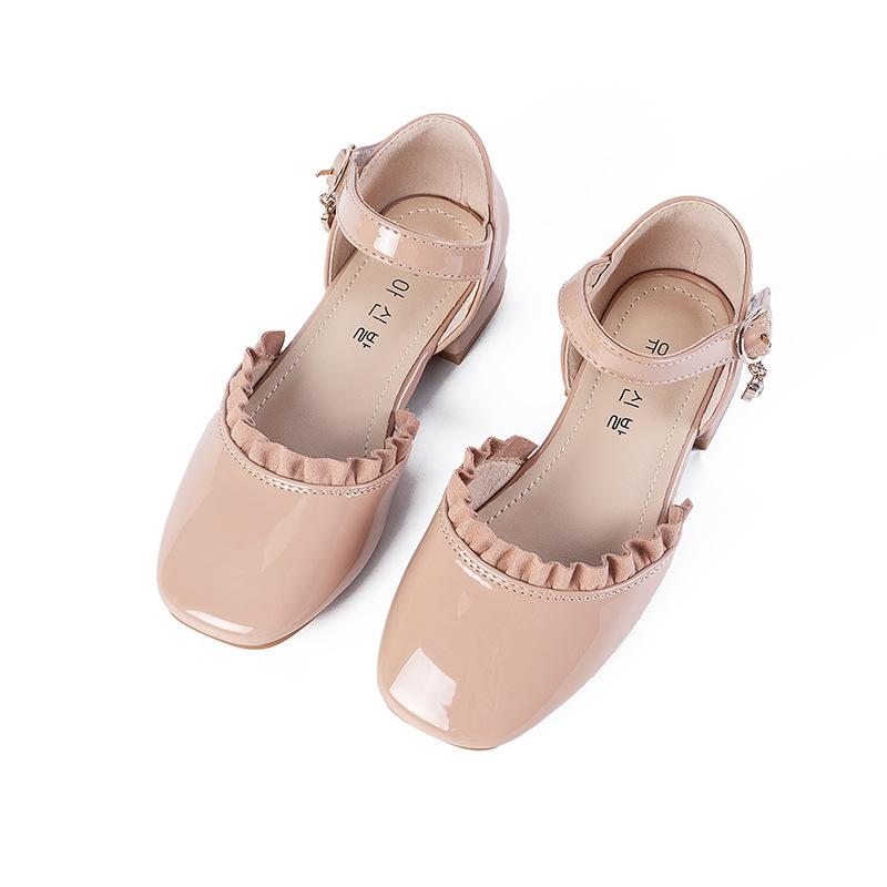Factory Wholesale kids sandals princess girl School Shoes Children's leather Non-slip Breathable Party Dance Performance Shoes