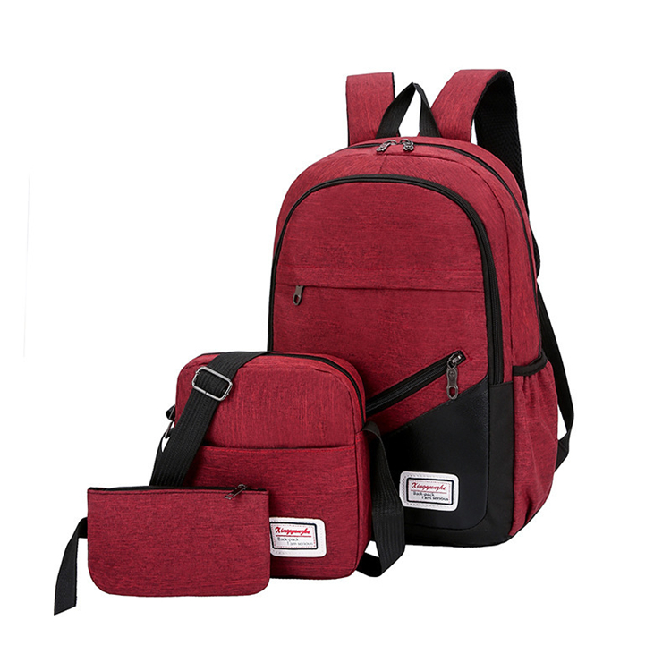 2020 cheap Custom 3 Set Cute Kids Book Bags Lightweight Waterproof Polyester School Backpack bag