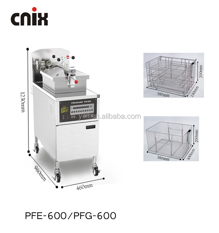 Электрическое давление фритюрница с двумя решетками pfe-600