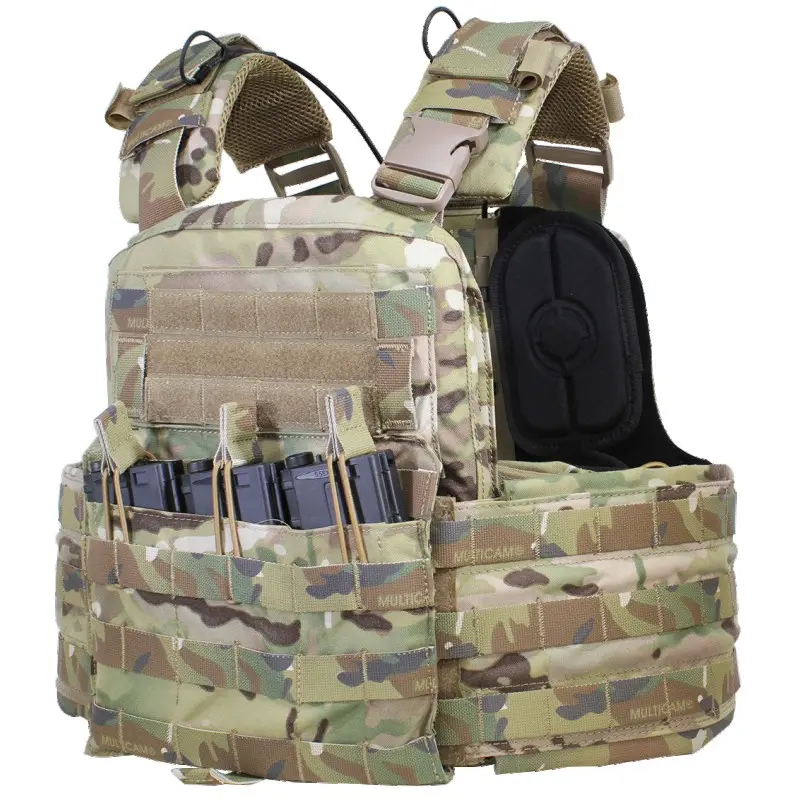 KMS Custom Wholesale Adjustable NIJ IIIA/IV Plate Carrier Military Vest Army Molle Combat Security Bullet Proof Vest Boay Armor