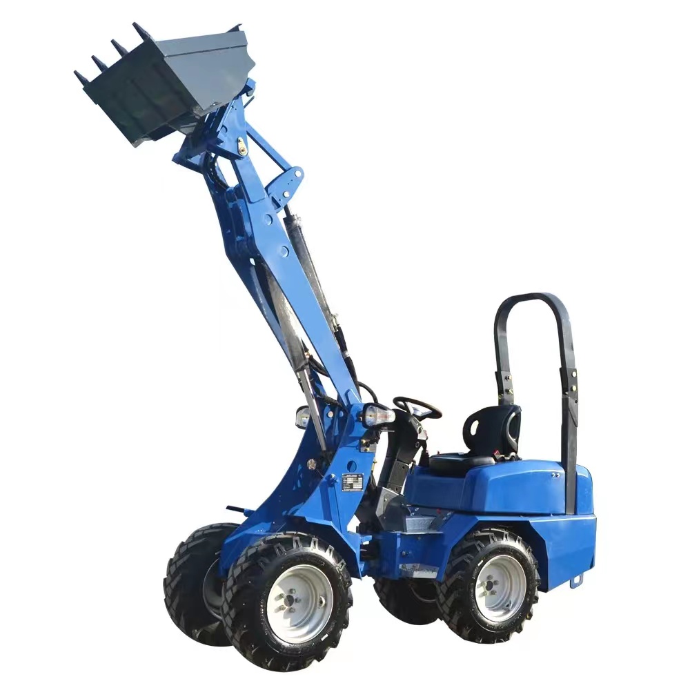 CE EPA, новый дизайн, мини-колесный погрузчик 500 кг, 1 тонна, 4x4, маленький колесный погрузчик, Электрический погрузчик