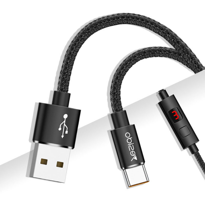 Qc зарядки Авто отключен 5A телефон кабель синхронизации отрезать тип Usb C Быстрая зарядка кабель для передачи данных