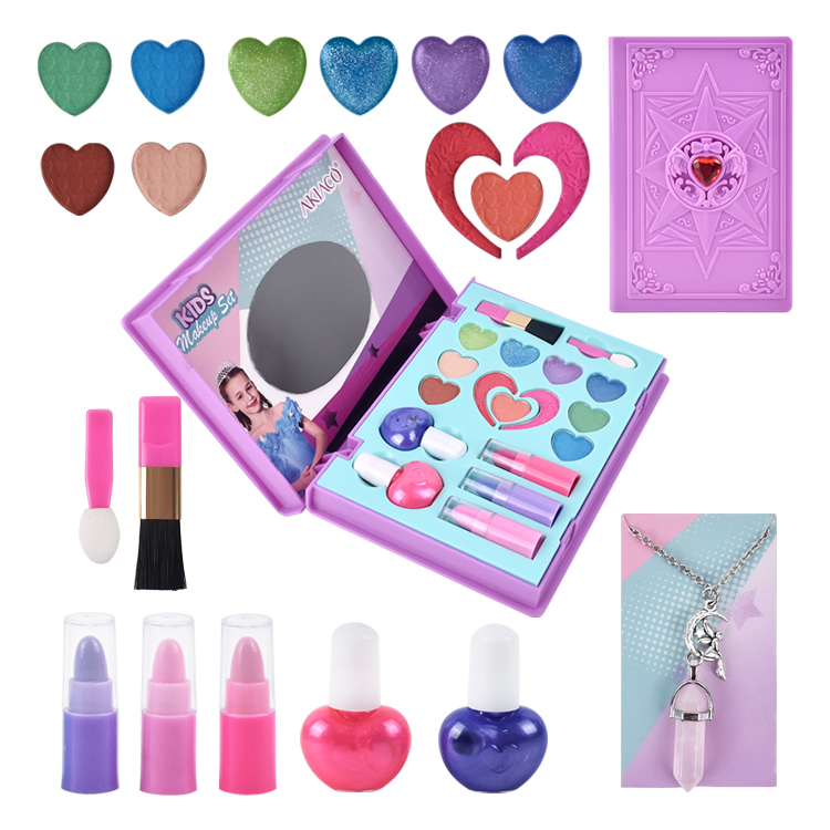 AKIA children kit baby's makeup sets nail polish toys for kids girls case