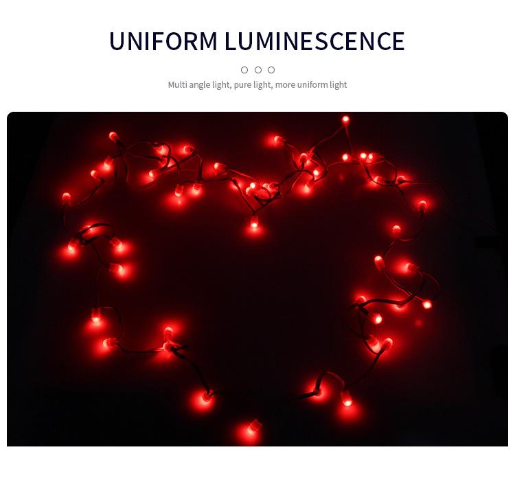 Led light string wedding dresses decoration Red Color fairy lights curtain string lights