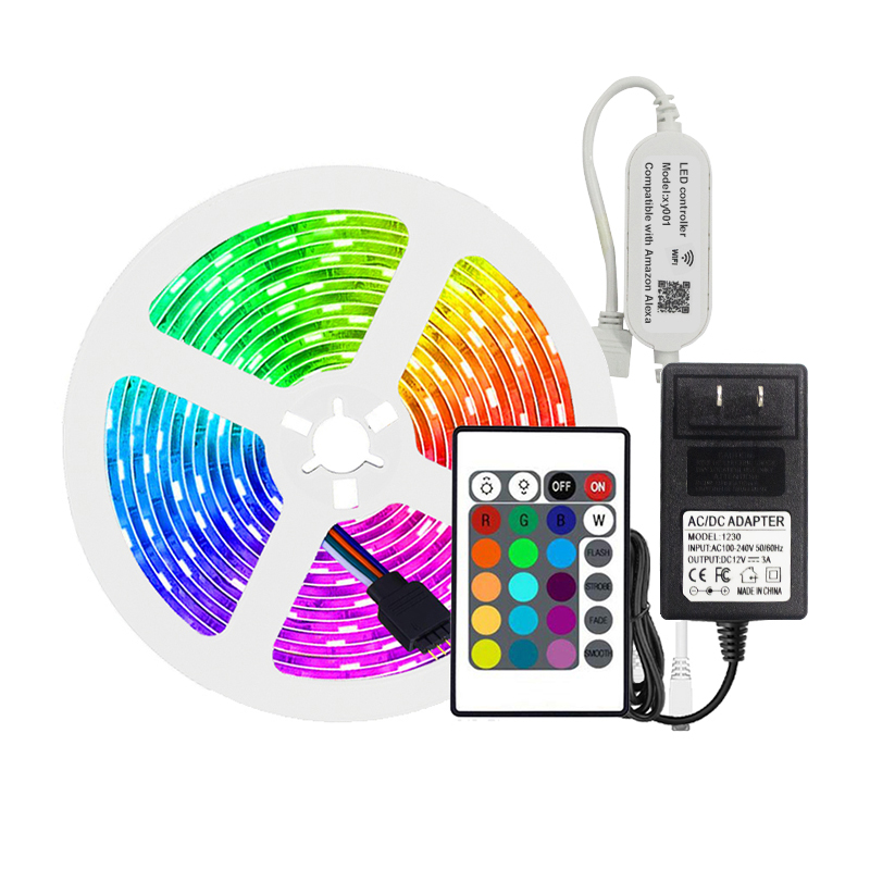 Tuya 5 Meters USB LED Tape Light Home RGB Smart Lights Strip Lights WiFi +Ble5.0+ IR