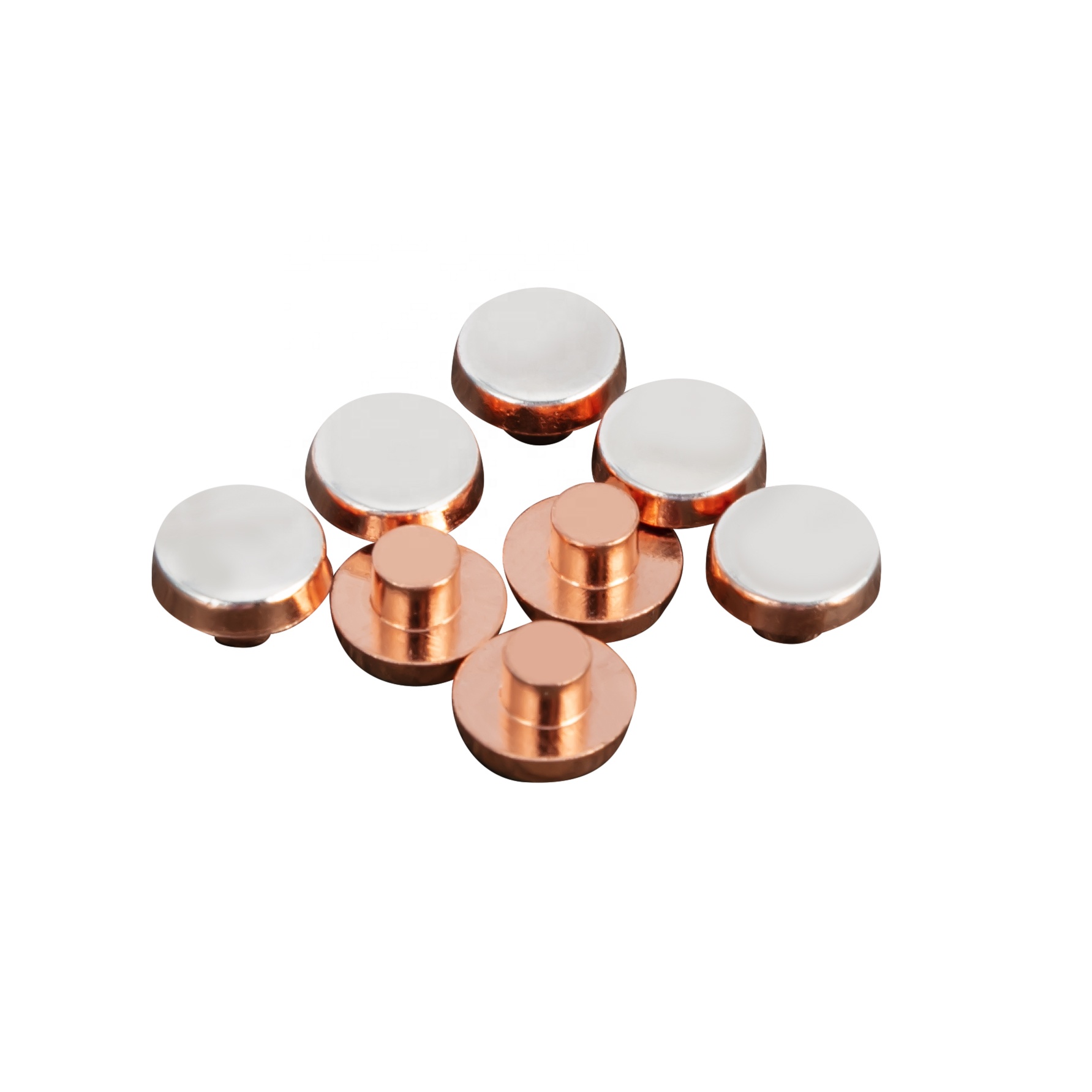 AgCdO electrical contact silver copper bimetal contact rivets silver contact points for switch