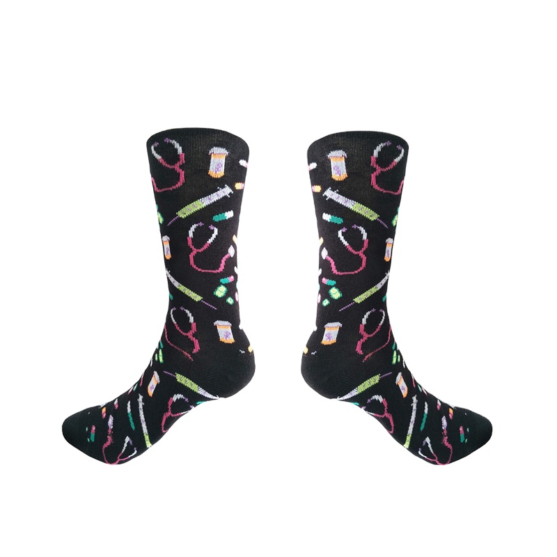 Socksmate дизайнерские медицинские шприцы до колена для медсестер, медицинский стетоскоп для инъекций, кашемировые женские качественные Компрессионные носки