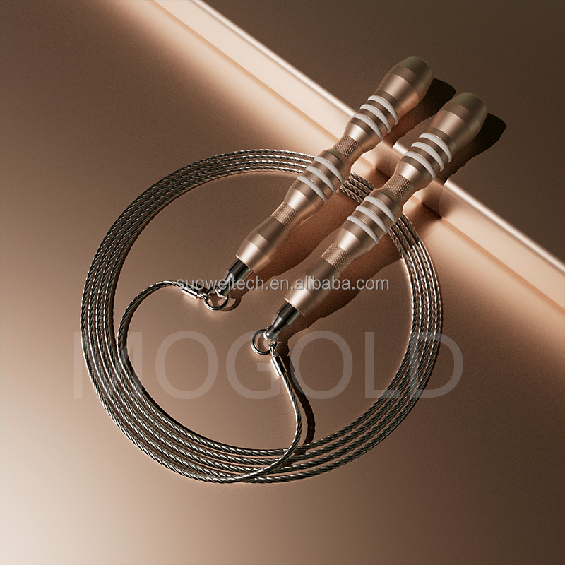 Manufacturer Supplier High Speed Jump Ropes With Bare Steel Cables For Men Women Kids