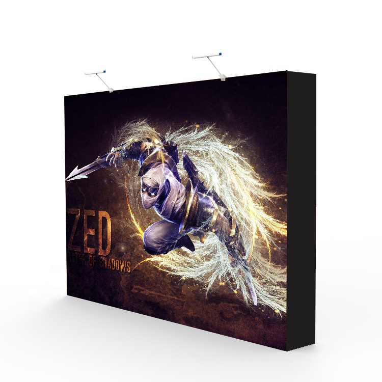 popular portable floor tension fabric pop up display stand