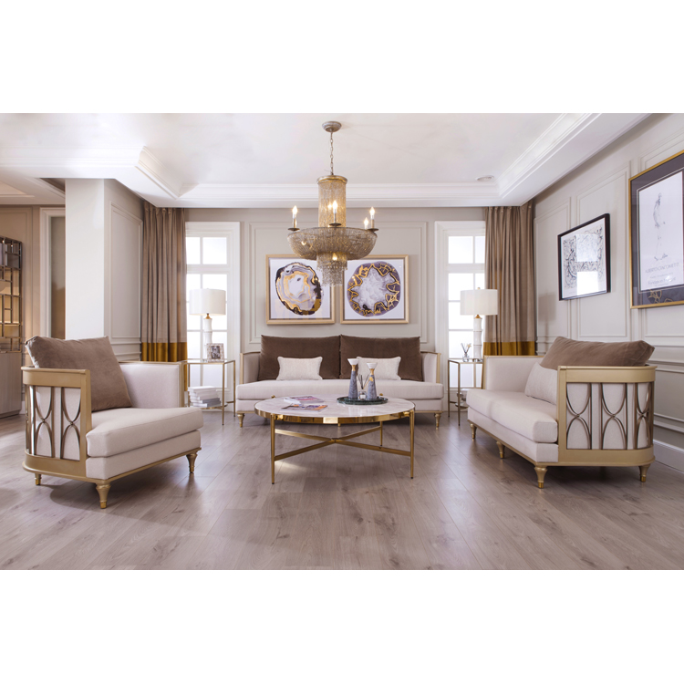 Modern High Quality Fabric Cover Sofa Chair Living Room Funiture Set 3 Seater Sofas