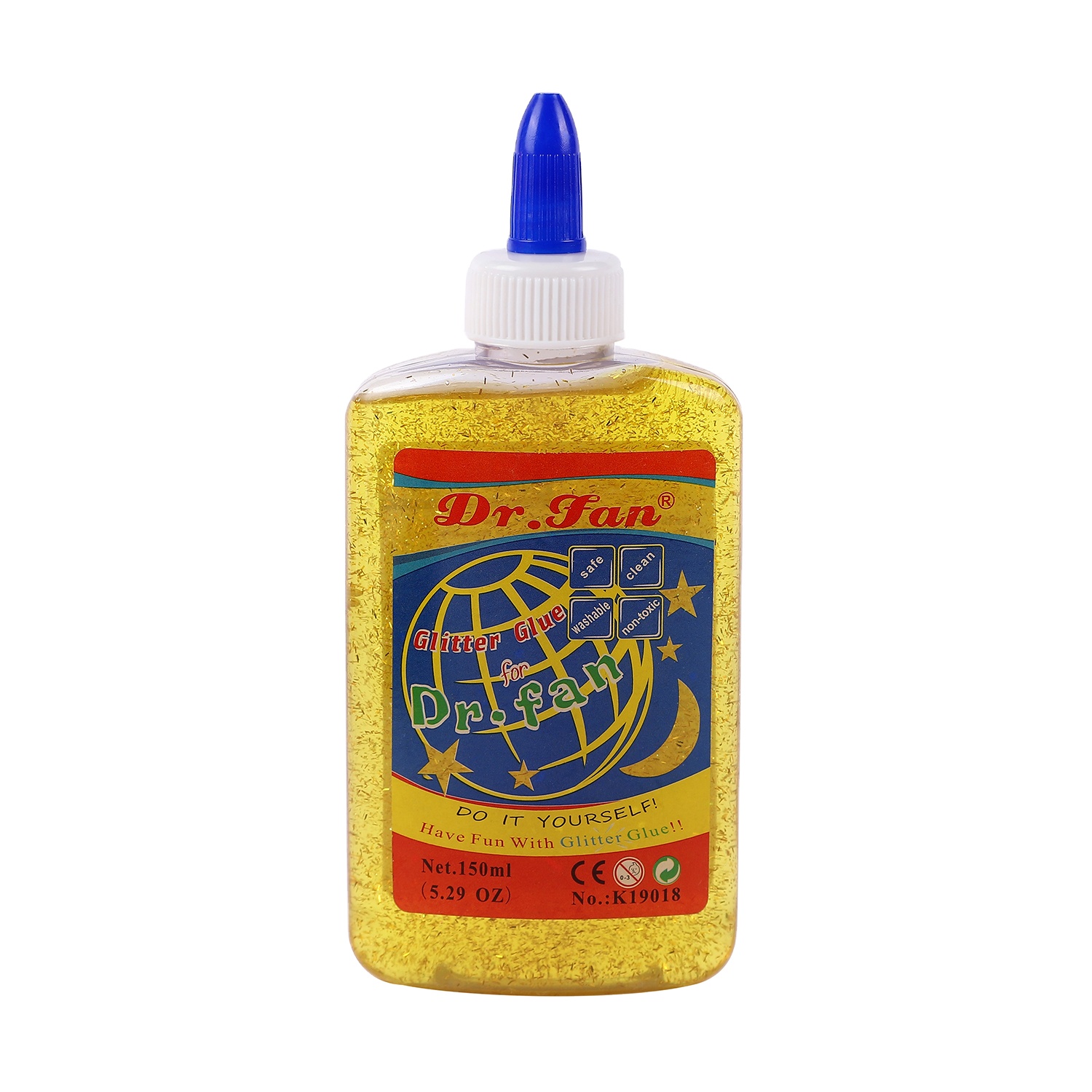 Оптовая продажа, блестящий клей drfan150ml PVA для изготовления набора слаймов