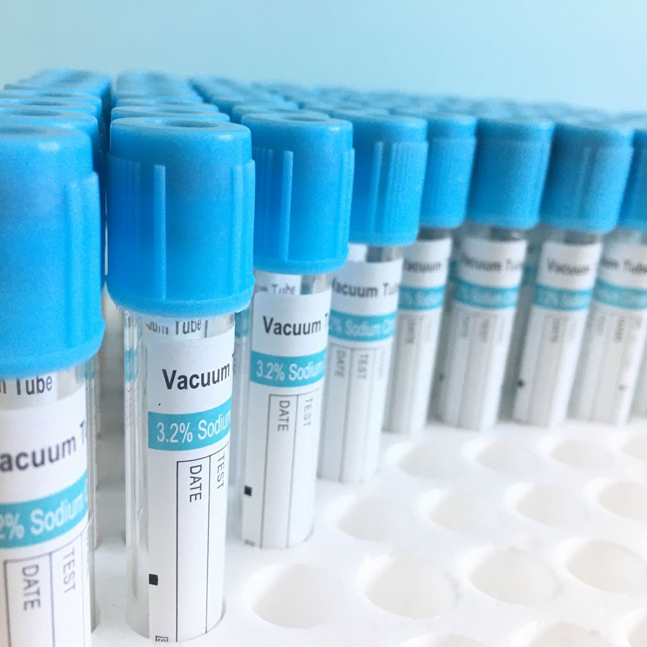 Bule color sodium citrate blood collection tube