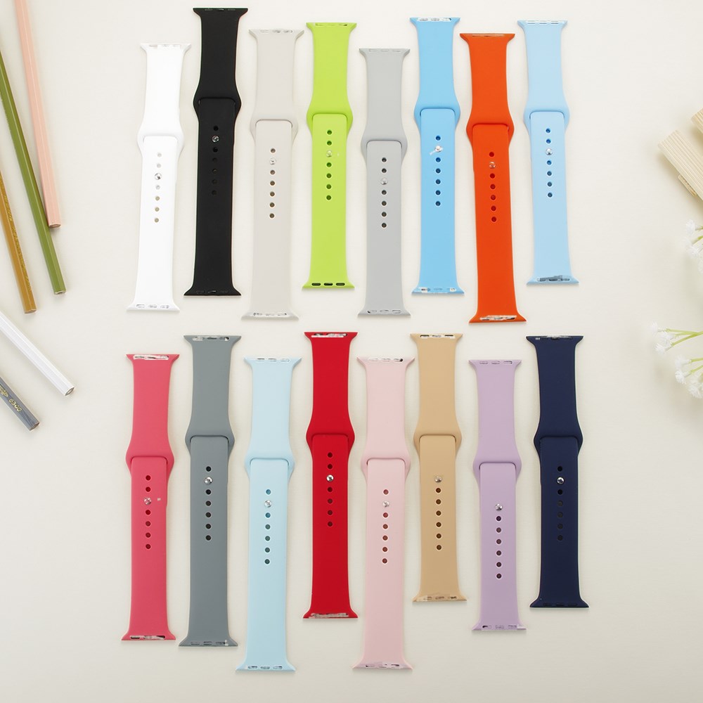 Силиконовые Ремешки для наручных часов apple watch band 44 мм, подвески для роскошных часов apple watch series 5 band