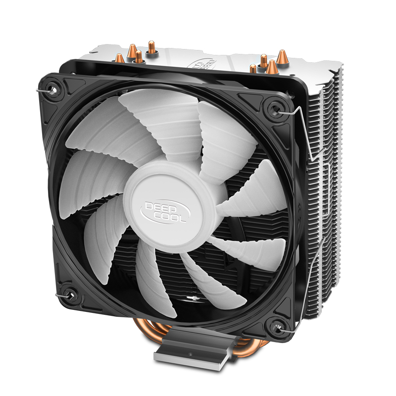 Воздушный кулер для процессора DEEPCOOL GAMMAXX 400, 4 тепловые трубки с прямым контактом, 120 мм, ШИМ-вентилятор с синей светодиодной многоплатформой, процессоры Intel/AMD