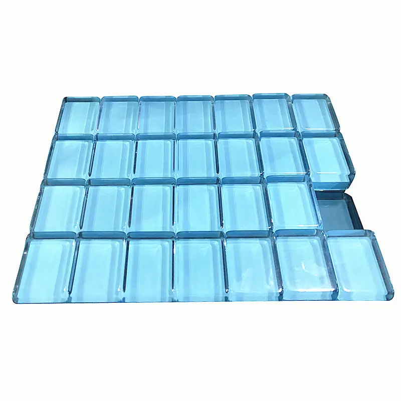 Crystal Mahjong Tiles with wooden box