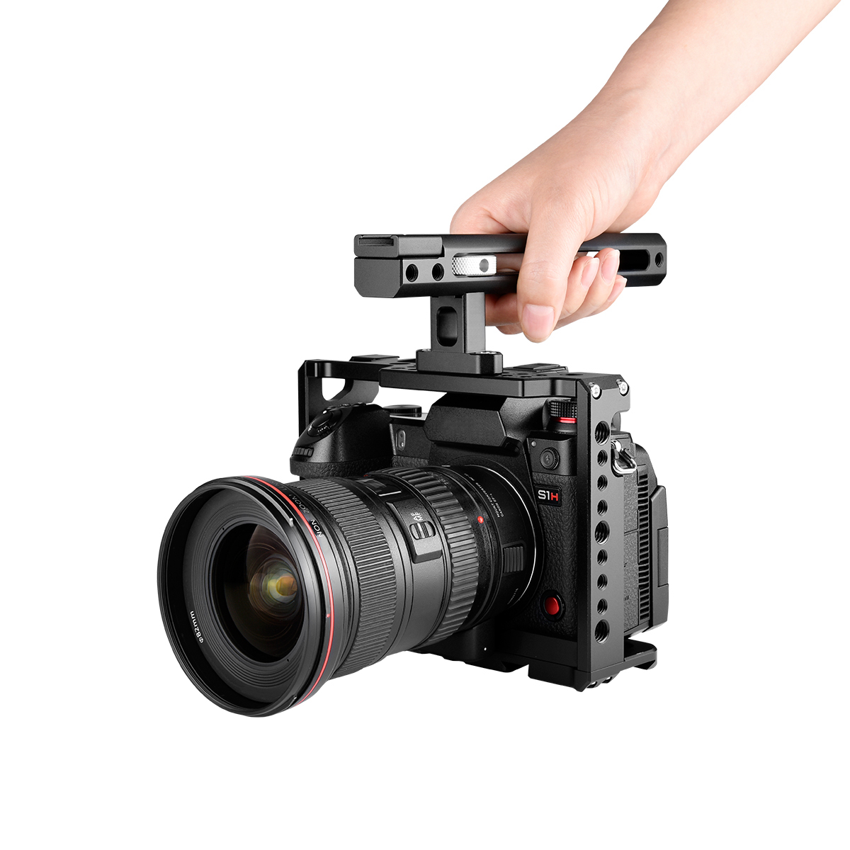 Высококачественная алюминиевая клетка LT-Cam для камеры Panasonic S1/S1H/S1R, фотокамера с ручкой