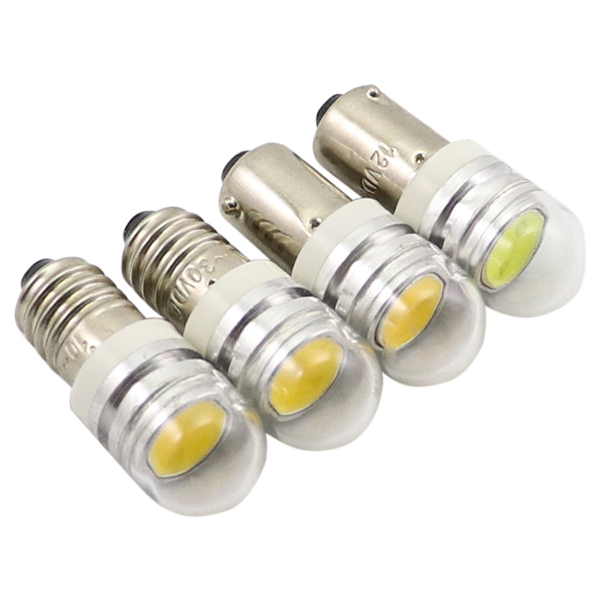 AMYWNTER E10 Led 12-24VDC Ba9S led 1 Вт Светодиодный индикатор теплый белый Янтарный красный