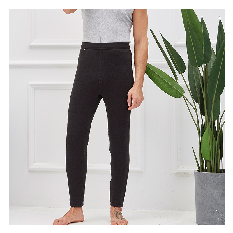 HONGLIU Factory new design warm comfortable 100% pure wool Men's long underwear