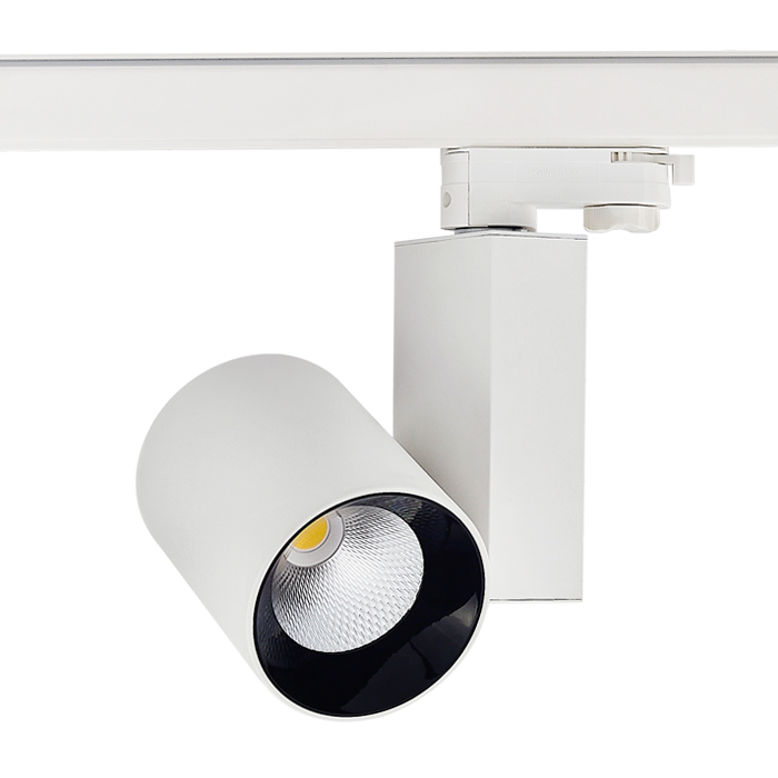 Led Track Lights High Quality High Lumen Ra80 2 Wires No Flicker COB Spot Light 10w 20w 30w Track Lighting Housing