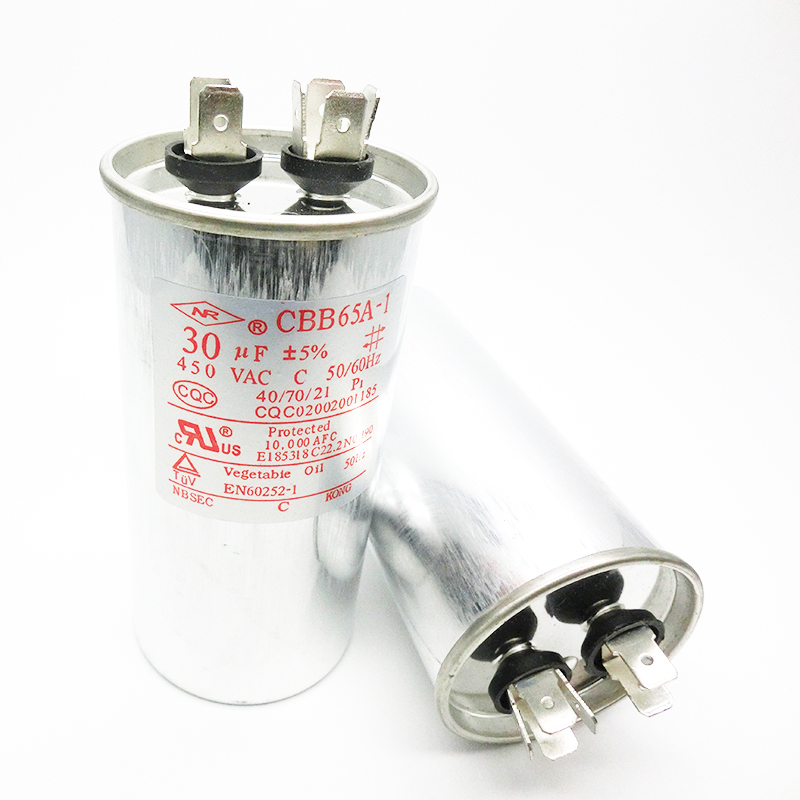 CBB65A CBB65A-1 AC металлизированная пленка конденсатор с алюминиевой крышкой, 450vac 20 мкФ конденсаторы для двигателей
