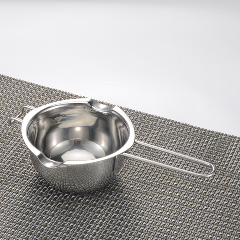 Baking Tool Mixing Candy Candle Fountains Stainless Steel Cheese Butter Chocolate Melting Pot with Pouring Spouts