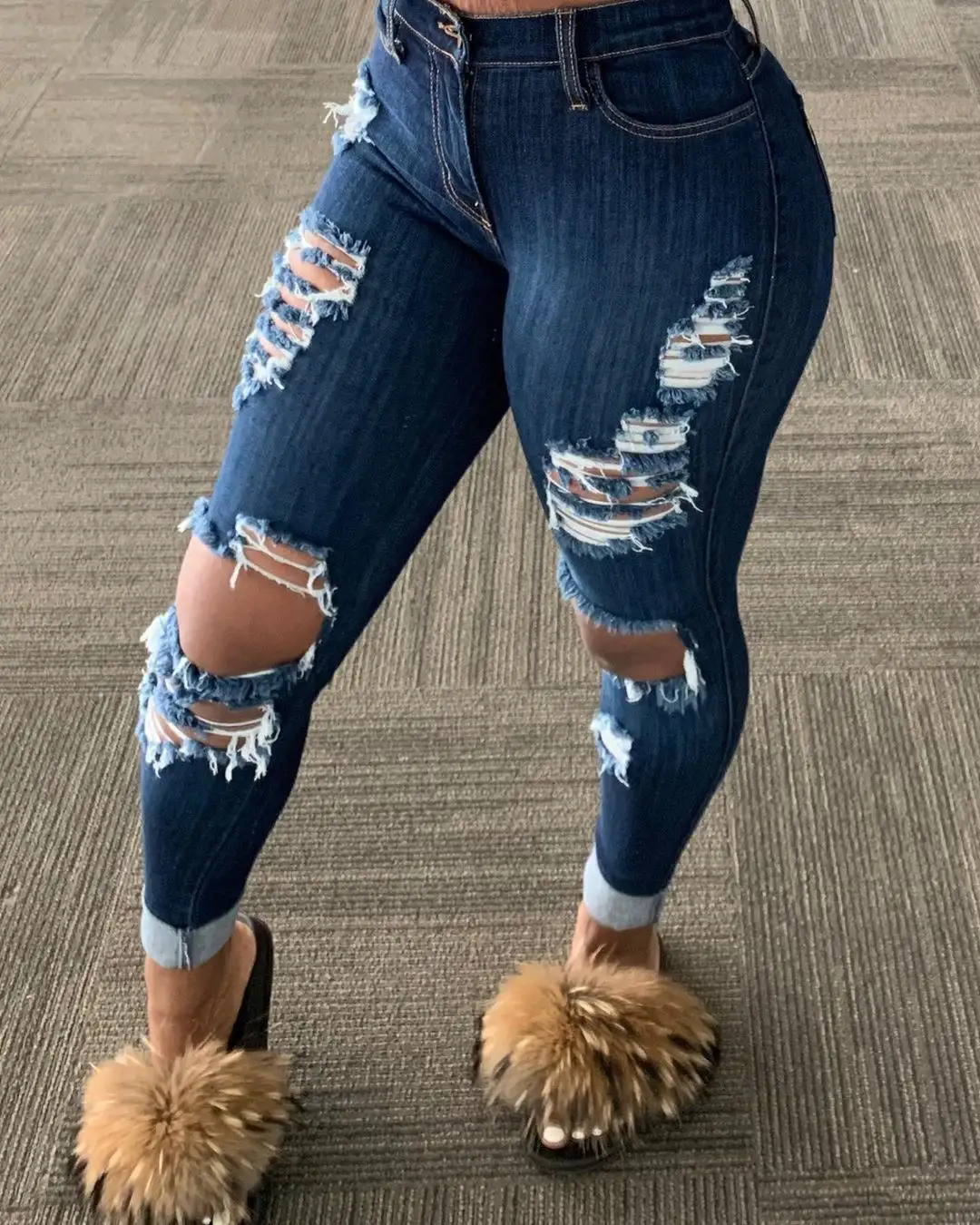 2021 new Wholesale Casual Women Jeans Denim Pant Ladies Skinny High Waist Jeans With Best Quality