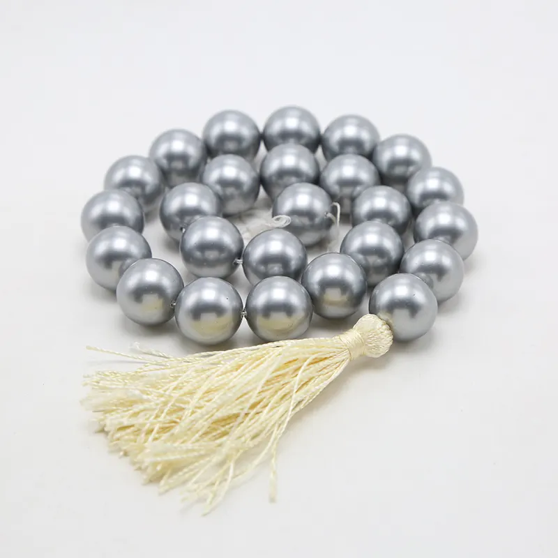 16mm Gray Shell Pearls for Jewelry Making Pearl Necklaces