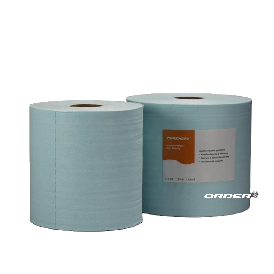 Heavy-Duty Wipes cleaning oil cellulose polyester non woven Wiping Cloth for Auto-part industry