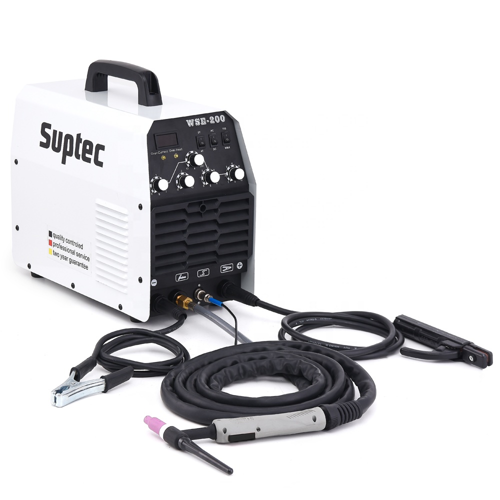 SUPTEC высокочастотные электрические сварочные аппараты для сварки tig/инверторов ММА IGBT wse 200 amp tig сварочный аппарат ac dc Алюминий tig сварочный аппарат