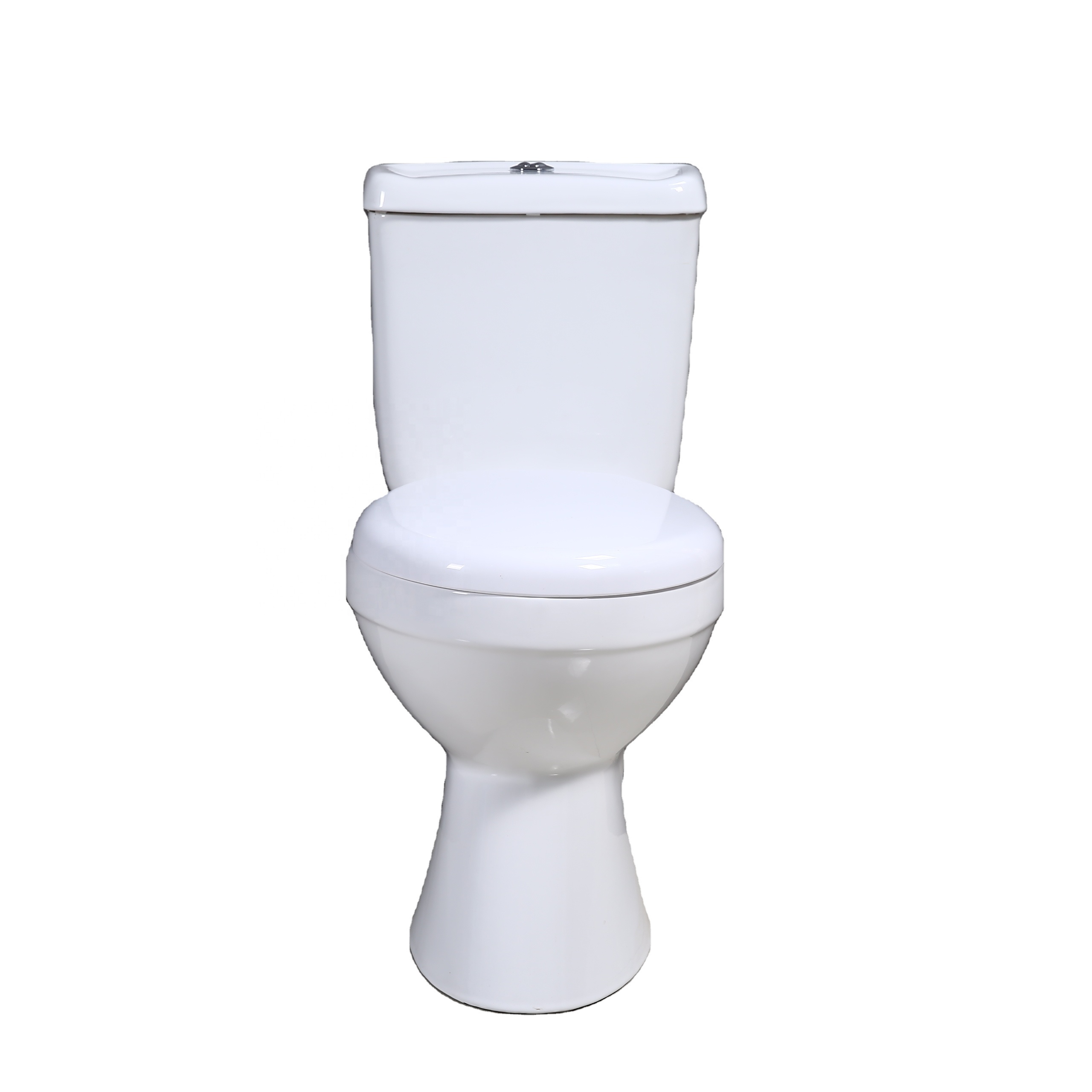 Chinese Ceramic Bathroom Sanitary Ware Toilet Wash Down Two Piece Toilet White OEM integral sitting wc pan