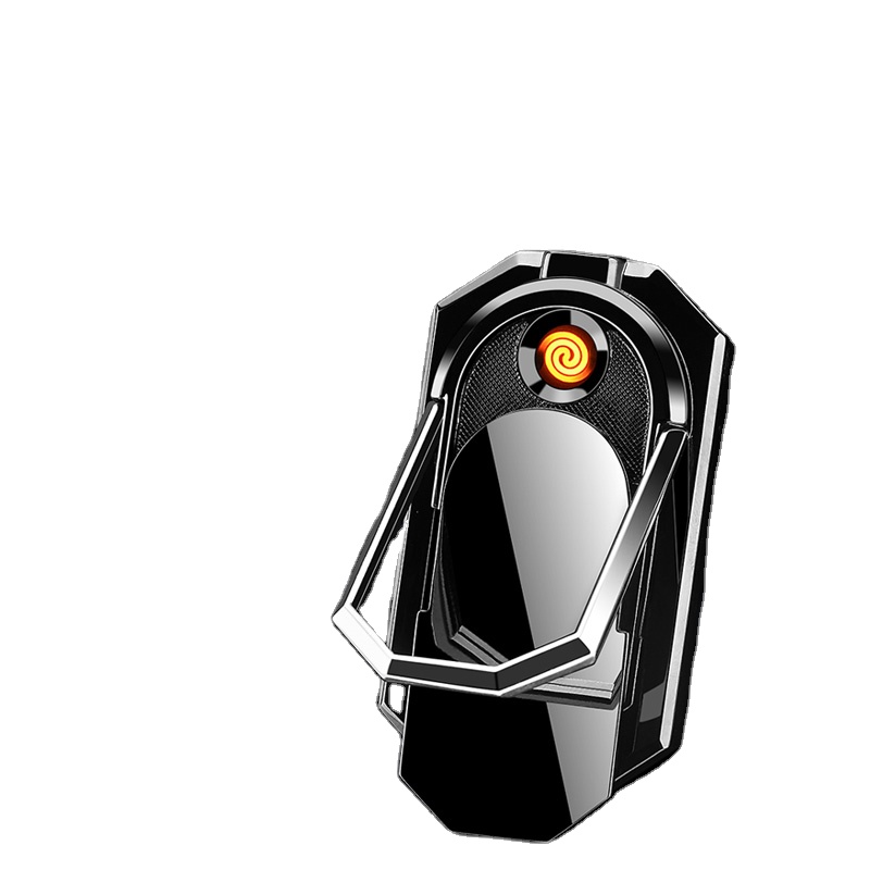 DB-689 беспламенная Usb Зажигалка перезаряжаемая Электронная зажигалка с держателем для телефона