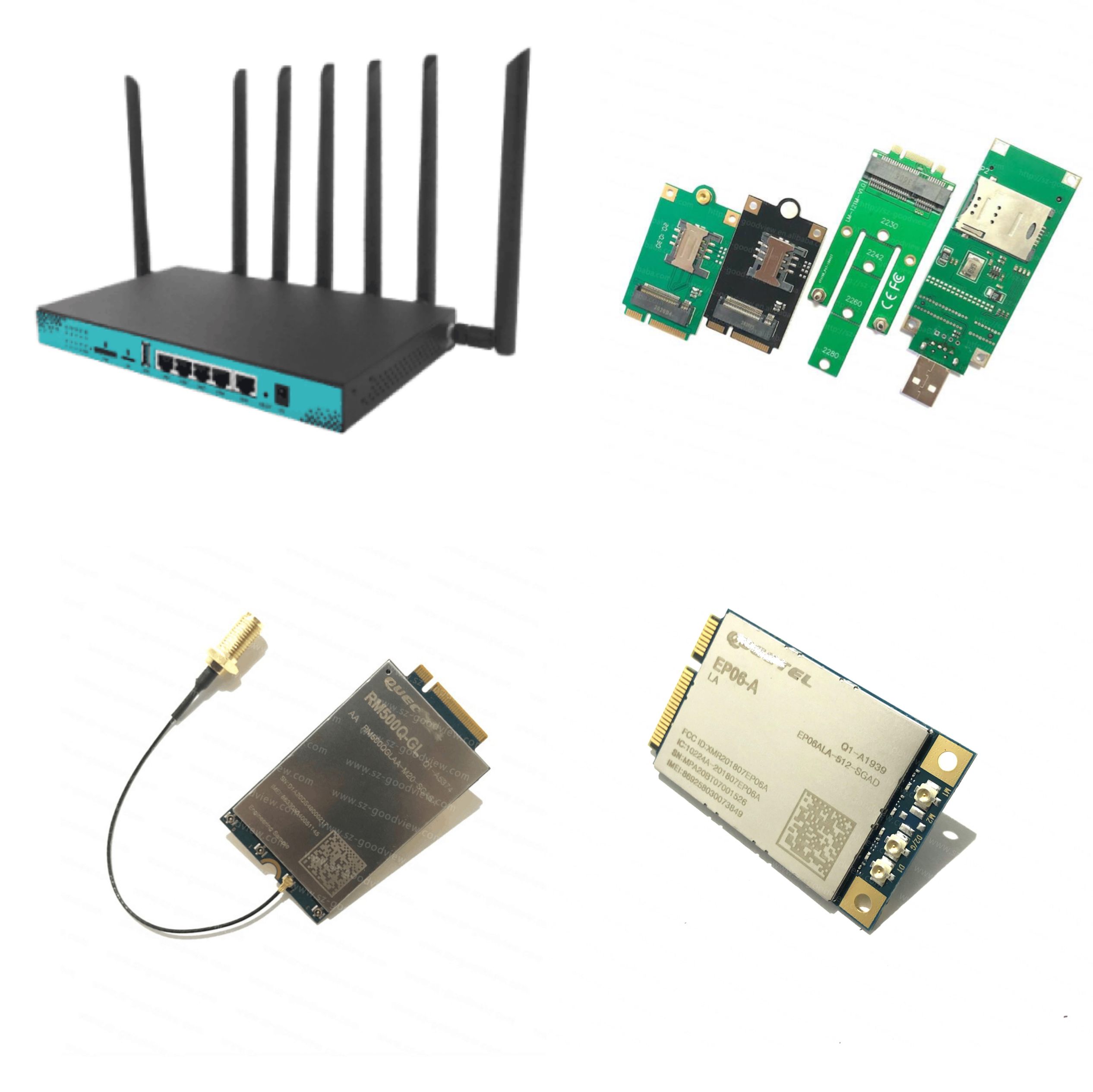 Хорошая цена WG1608 маршрутизатор для iPhone 5G/4G M2 NGFF/PCIE модуль + RM500Q-AE + EM160R-GL + EM12-G /EP06-A/EC25